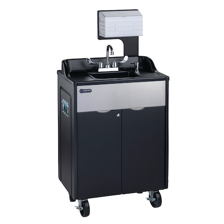 Ozark River Mfg Titan Black Hot & Cold Water Indoor/Outdoor Portable Sink TSPRK-AB-AB1N